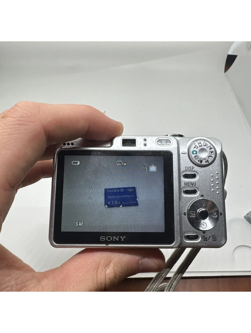 Sony Cyber-shot DSC-W55 Digital Camera 7.2MP 3x Optical Zoom Silver Auto Focus
